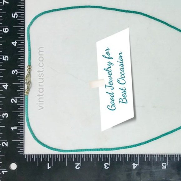 Turquoise Beaded Necklace, Boho Tribal Statement Necklaces, Necklace - Picture 7 of 12